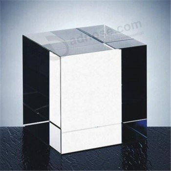Cubo de cristal cristalino óptico k9, tamaño diferente del bloque cristalino del vidrio barato al por mayor