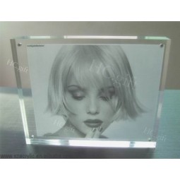 Wholesale Customized top quality Clear Acrylic Magnetic Picture Frame PMMA Magnetic Photo Frame