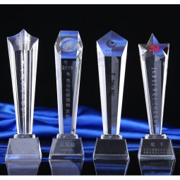 Premio trofeo de cristal óptico artificial a granel al por mayor barato