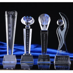 Prêmio de cristal ótico artificial prêmio em massa atacado barato