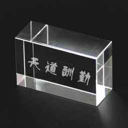 Cheap Factory Customized Crystal Block Blank Crystal Cubes for Engraving