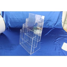 Wholesale Customized top quality Clear Acrylic Brochure Stand
