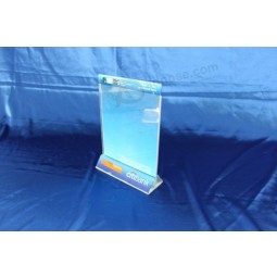 Wholesale Customized top quality Clear Acrylic Display Menu Stand Holder