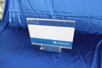 Wholesale Customized top quality Clear Desktop Acrylic Display Menu Stand