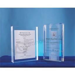 Wholesale Customized high-end Ad-149 Clear Acrylic Trophy