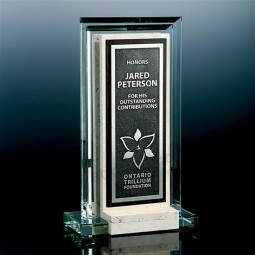 Wholesale Customized high-end Ad-158 Clear Souvenir Event Laser Engraved Acrylic Trophy