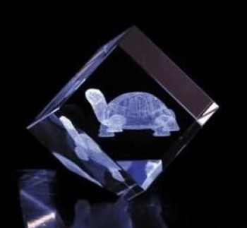 прозрачный k9 класс 3d лазер внутри кристалла кубический блок оптом