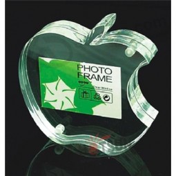 Wholesale Customized high-end pH-134 Clear Acrylic Apple Shape Photo Frame