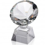Prêmio de cristal de diamante e troféu placa de pequeno prêmio barato atacado