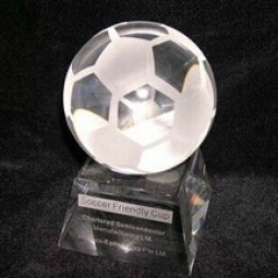 Football Crystal Trophy Award for Sports Souvenir Cheap Wholesale