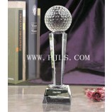 Prêmio de troféu de vidro de cristal k9 para esporte de golfe barato por atacado