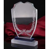 K9 personalizado troféu de cristal escudo prêmio de memento lembrança atacado barato