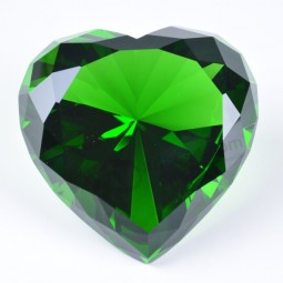 Machine gesneden glas kristal hart diamant bruiloft gunst goedkope groothandel