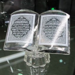 Lembranças de livros religiosos de cristal islâmicos presentes religiosos atacado barato