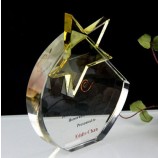 высокое качество оптические звезды кристалл стеклянный щит трофей награда дешевой оптовой