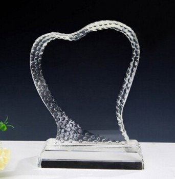 Prix de trophée de cristal personnalisé à bas prix pour cadeau souvenir