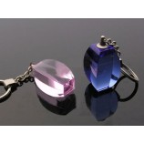 Llavero de cristal colorido para souvenir de regalos de regalo al por mayor barato