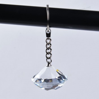 Pregos de diamante de cristal claro longwin suncatcher árvore de natal enfeites de suspensão barato por atacado