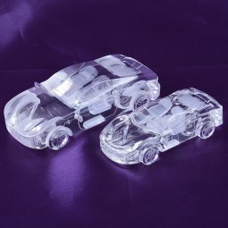 Modelo de carro de vidro moderno de cristal barato por atacado