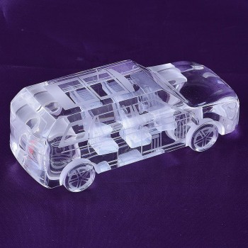 Grande escala rover k9 modelo de carro de cristal estatuetas de mesa colecionáveis ​​decorativos baratos por atacado