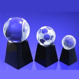 Football Soccer Golf Sports Crystal Trophy Crystal Award Cheap Wholesale