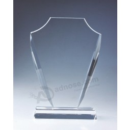 Concessão de troféu de vidro de cristal de placa barata por atacado