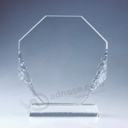 Jade glass trophy award placa barata por atacado