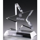 Factory Wholesale Crystal Glass Star Award Trophy for Gift