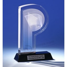 Wholesale Customized high-end Ad-193 Clear Champion Trophy Laser Engraved Acrylic Sport Award