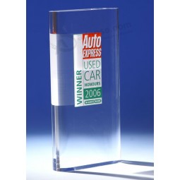 Wholesale Customized high-end Ad-195 Clear Champion Trophy Laser Engraved Acrylic Sport Award