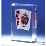 Wholesale Customized high-end Ad-199 Clear Square Hot Press Champion Trophy Laser Engraved Acrylic Sport Award