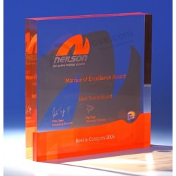 Wholesale Customized high-end Ad-201 Clear Square Hot Press Champion Trophy Laser Engraved Acrylic Sport Award