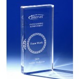 Wholesale Customized high-end Ad-204 Clear Laser Engraved School Acrylic Trophy