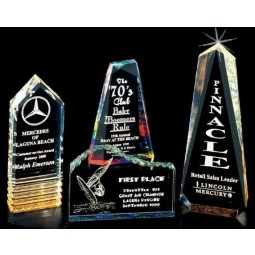 Wholesale Customized high-end Ad-207 Clear Laser Engraved School Acrylic Trophy
