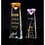 Fábrica diretamente k9 cristal diamante prêmio troféu barato por atacado