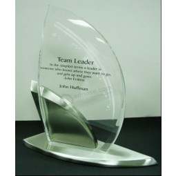 Wholesale Customized high-end Ad-211 Clear Laser Engraved Acrylic Hot Press Trophy Plaque