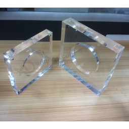 Wholesale Customized high-end Clear Screw Acrylic Display Coin Stand