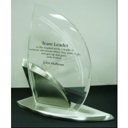 Wholesale Customized high-end Ad-213 Clear Laser Engraved Acrylic Hot Press Trophy Plaque