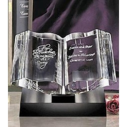 Cheap Wholesale Religious Bible Award Christian Crystal Book Trophy for Gift Craft