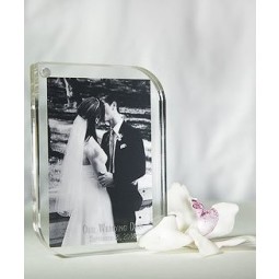 Wholesale Customized high quality Ad-134 Clear Acrylic Photo Frame with your logo