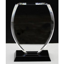 Personalized Crystal Trophy Award with Black Base Wholesale