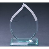 Alta qualidade barato vidro prêmio troféus de cristal por atacado