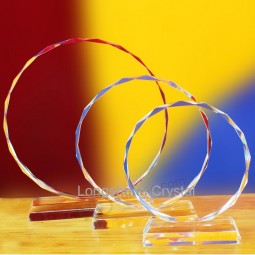 Girassol barato em branco claro crystal trophy glass award atacado de fábrica