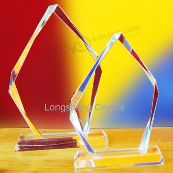 Sublimatie afdrukken kristalglas award, kristallen trofee ijs piek goedkope groothandel