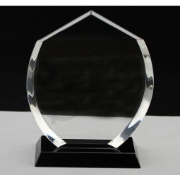 Alta qualidade popular vidro gravado prêmio artesanato, placa de prêmio de vidro atacado