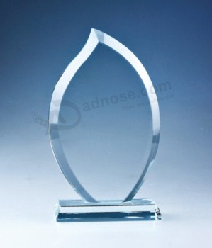 Troféu de escudo de vidro de cristal prêmios baratos por atacado