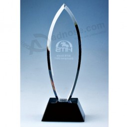 Most Popular Products Blank Glass Trophy Award with Black Base Wholesale