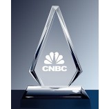 Kristalglas award trofee voor souvenir met aangepaste logo groothandel