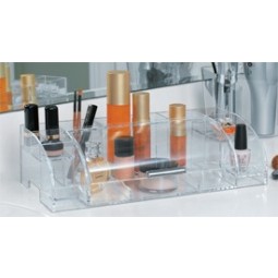 Wholesale customized high quality Clear Acrylic Stand Lipstick Cosmetic Organizer