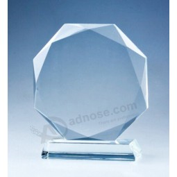 Blank Octagon Glass Crystal Trophy Award Cheap Wholesale